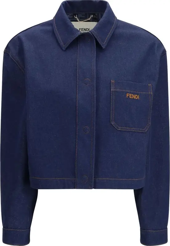 Blue Cotton Denim Jacket