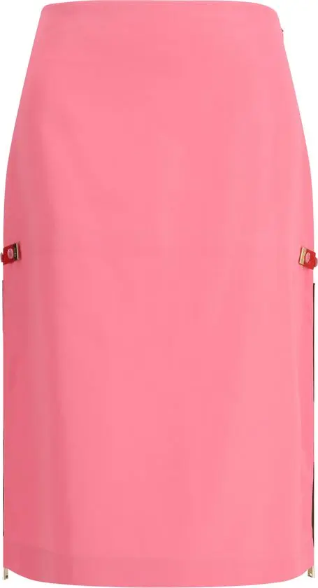 Multicolor Viscose Midi Skirt
