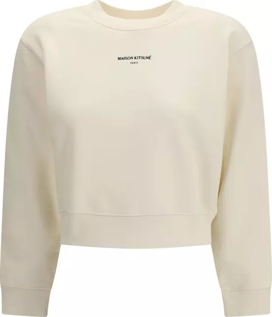 Beige Cotton Sweatshirt