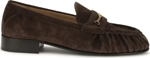 Brown Calf Leather Bos Taurus Slip-On Loafers
