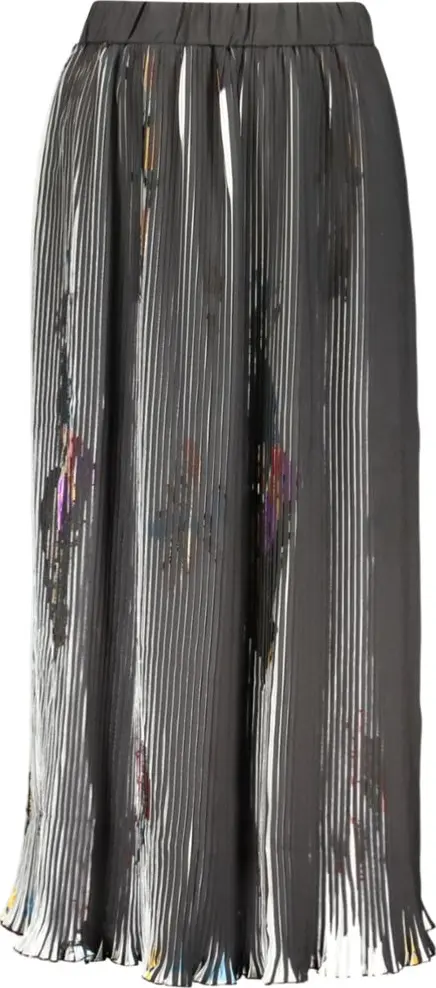 Black Polyester Women Skirt