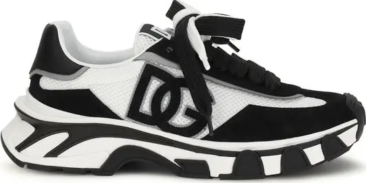 Black Calf Leather Bos Taurus Athletic Sneakers