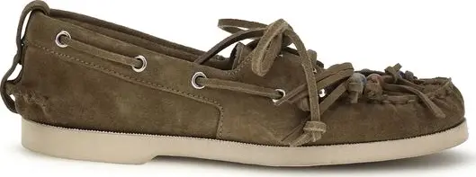 Bicolor Calf Leather Bos Taurus Slip-On Loafers