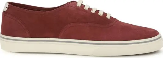 Bordeaux Calf Leather Bos Taurus Low Top Sneakers