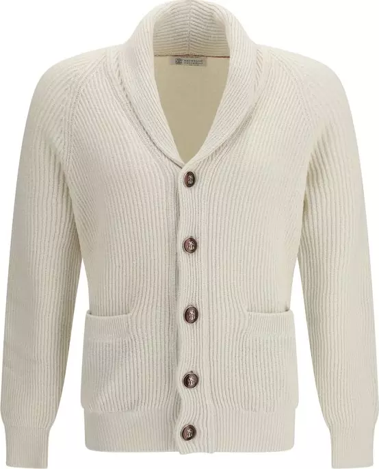 Beige Cotton Cardigan