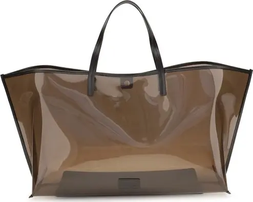Brown Pvc Handbag