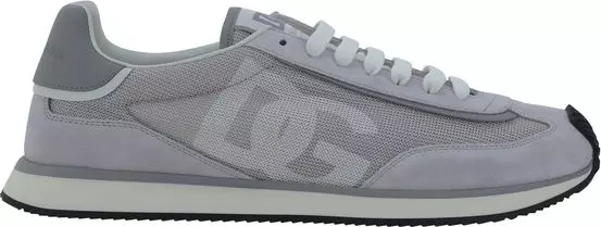 Gray Fabric Athletic Sneakers