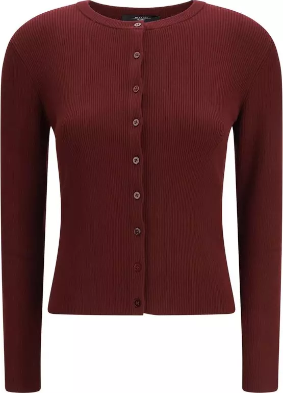 Bordeaux Viscose Cardigan