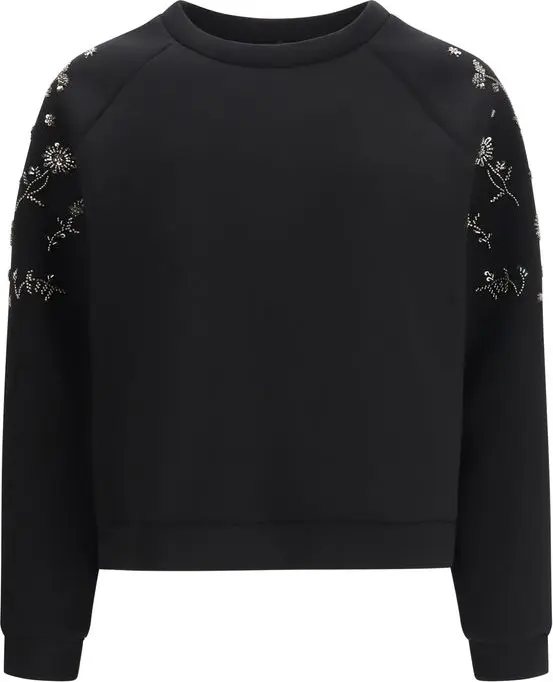Black Polyester Sweatshirt