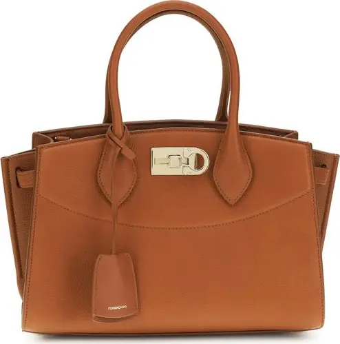 Brown Calf Leather Bos Taurus Handbag