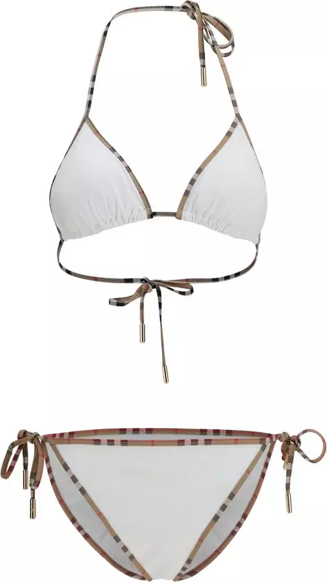 White Polyamide Bikini