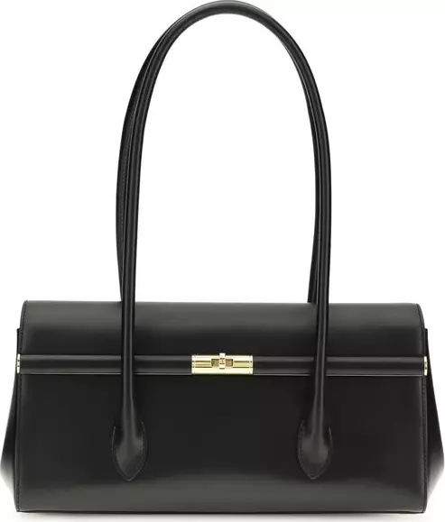 Black Calf Leather Bos Taurus Shoulder Bag