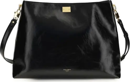 Black Calf Leather Bos Taurus Shoulder Bag