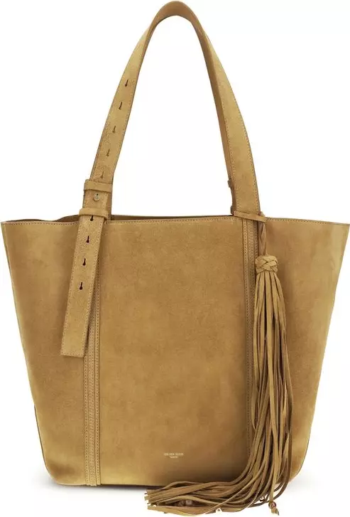 Beige Calf Leather Bos Taurus Shoulder Bag