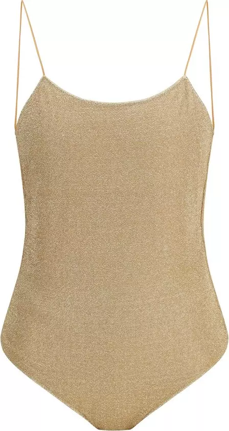 Gold Metal One-Piece Swimsuit