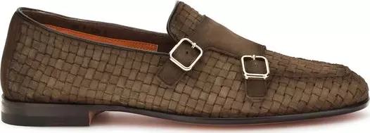 Brown Calf Leather Bos Taurus Slip-On Loafers