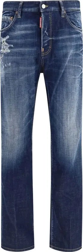 Blue Cotton Jeans Denim
