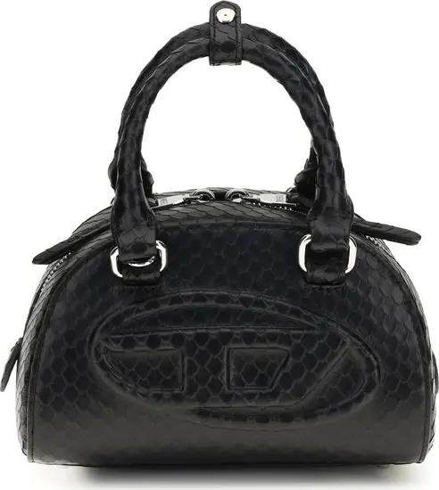 Black Calf Leather Bos Taurus Handbag