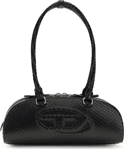 Black Calf Leather Bos Taurus Shoulder Bag