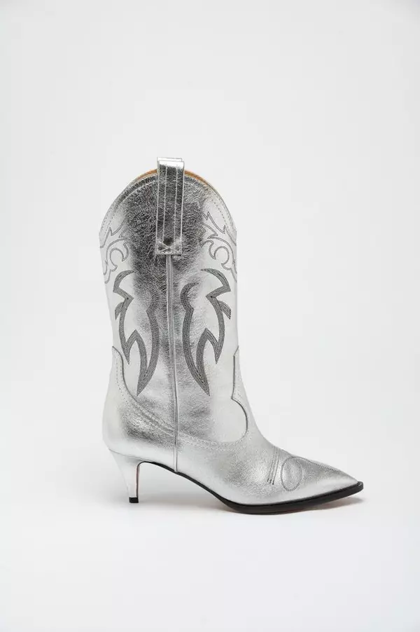 Multicolor Viscose High Heel Boots