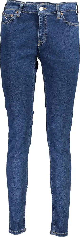 Blue Cotton Women Skinny Jean