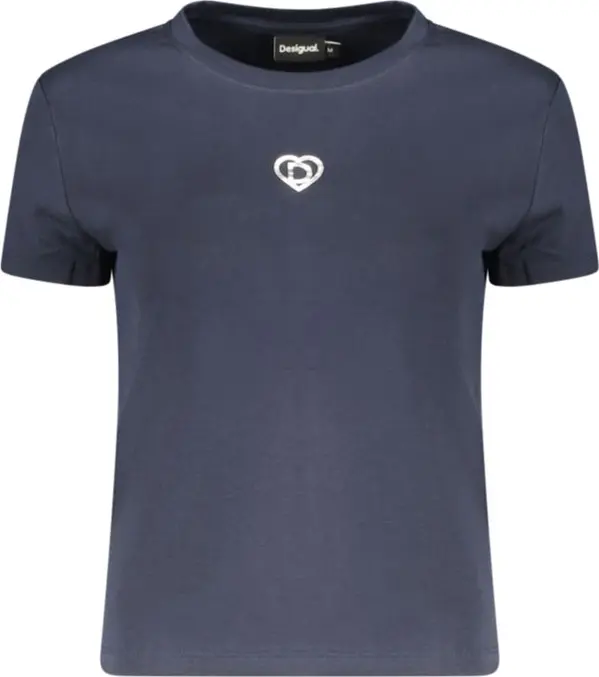 Blue Cotton Women's T-Shirt
