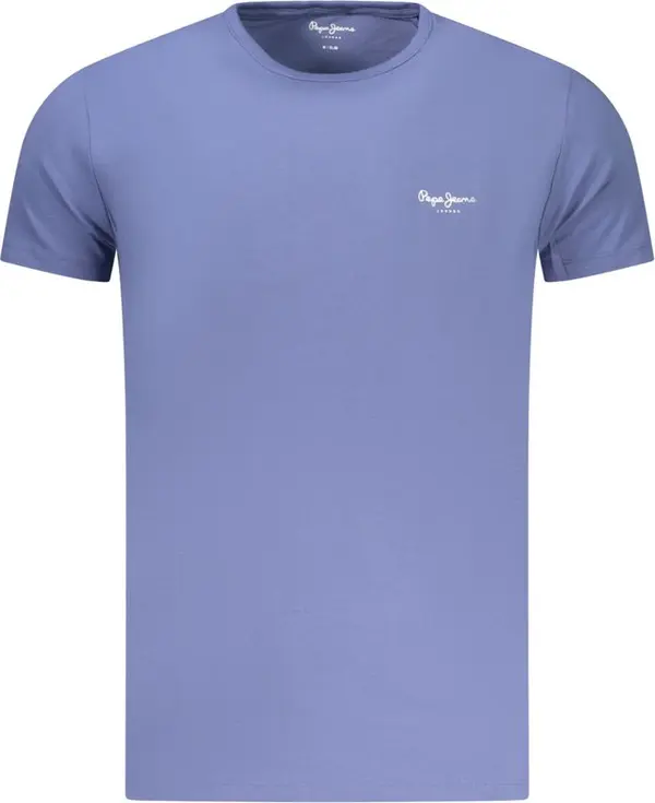 Blu Cotton Men T-Shirt