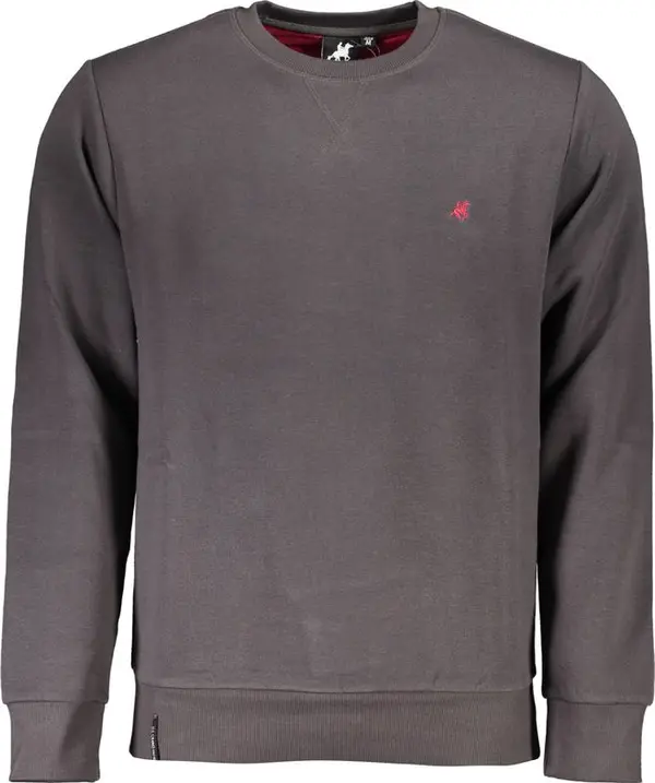 Gray Cotton Men Sweatshirt