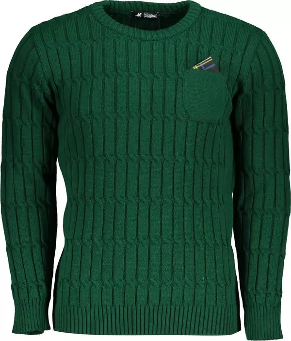 Verde Acrylic Men Sweater
