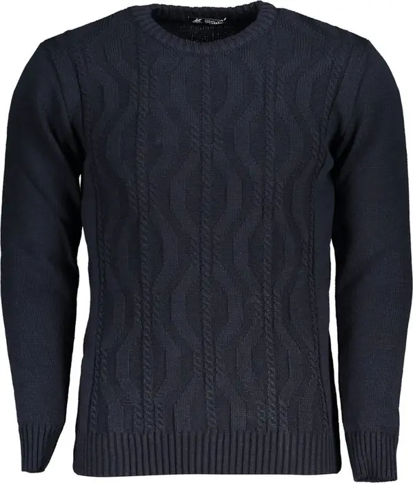 Blue Acrylic Men's Sweater