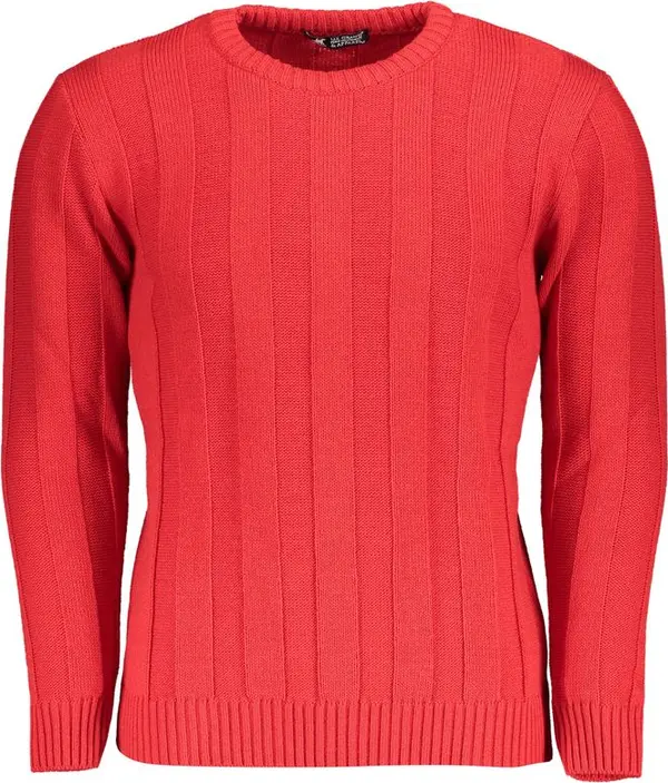 Red Acrylic Men's Sweater