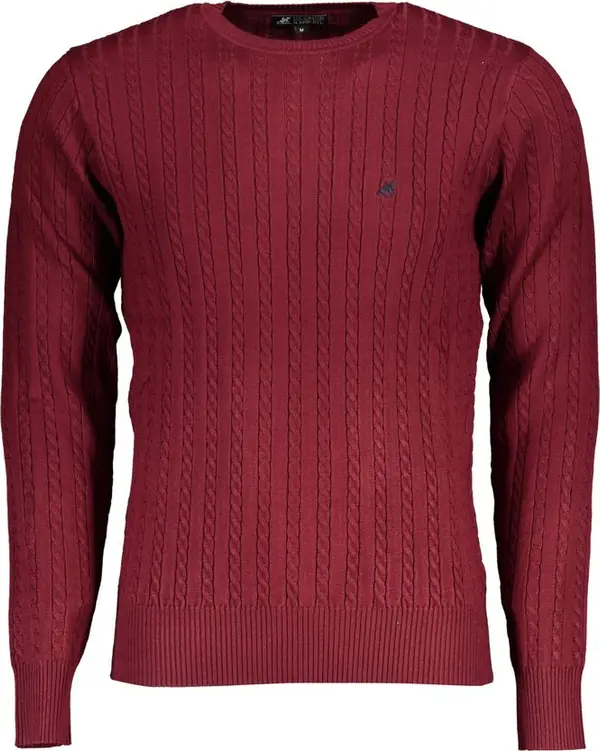 Red Viscose Men's Sweater