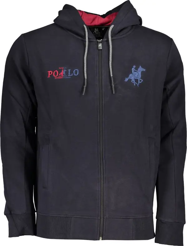 Blue Cotton Men's Hoodie