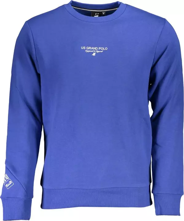Blue Cotton Men's Sweatshirt