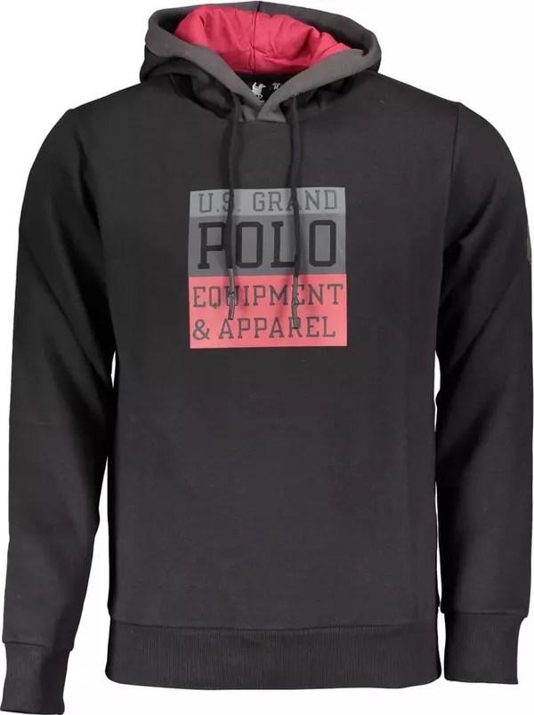 Black Cotton Men's Sweatshirt