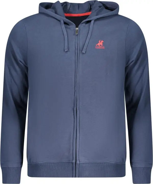 Blue Cotton Men Sweatshirt