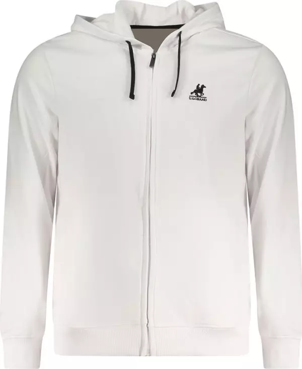 White Cotton Men's Hoodie