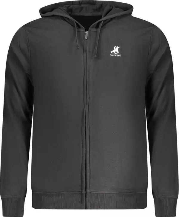 Black Cotton Men's Hoodie