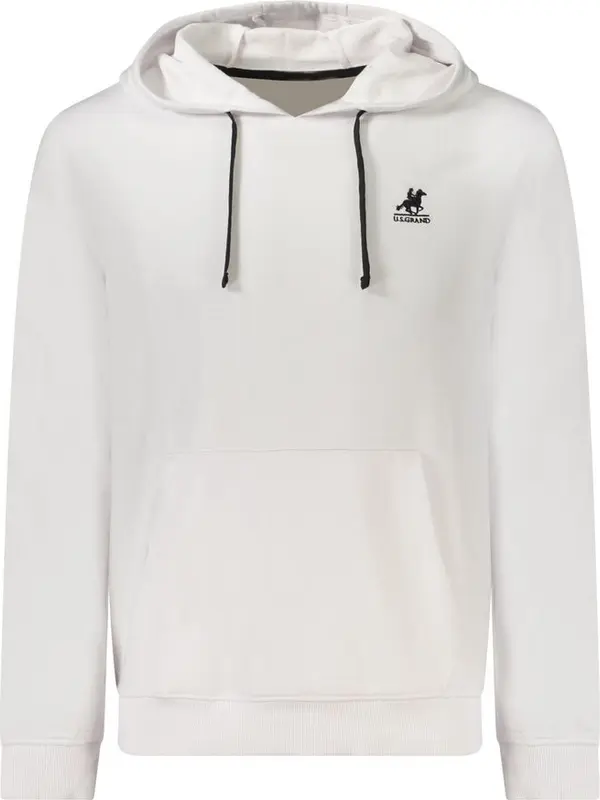 White Cotton Men Sweatshirt