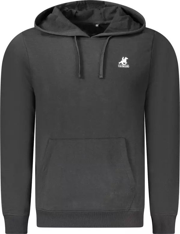 Black Cotton Men's Sweatshirt