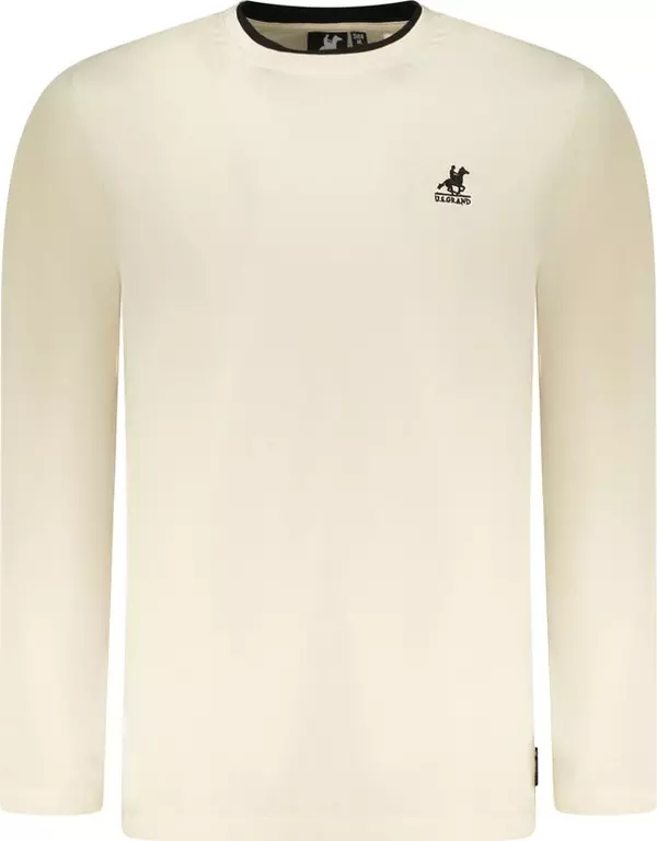 Beige Cotton Men T-Shirt