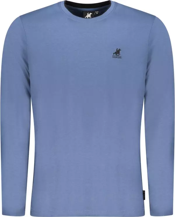 Blu Cotton Men T-Shirt