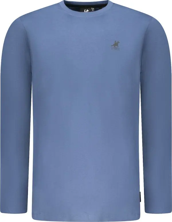 Blue Cotton Men's T-Shirt