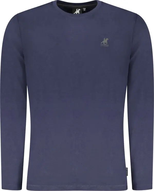 Blue Cotton Men T-Shirt