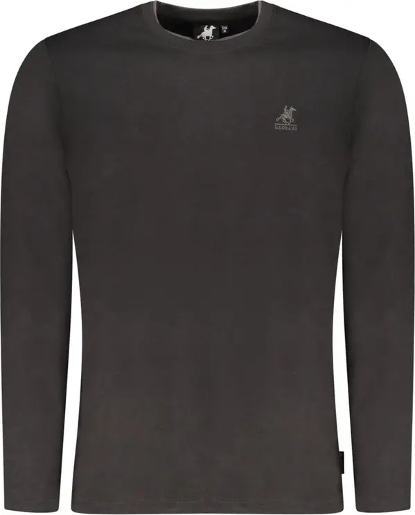 Black Cotton Men T-Shirt