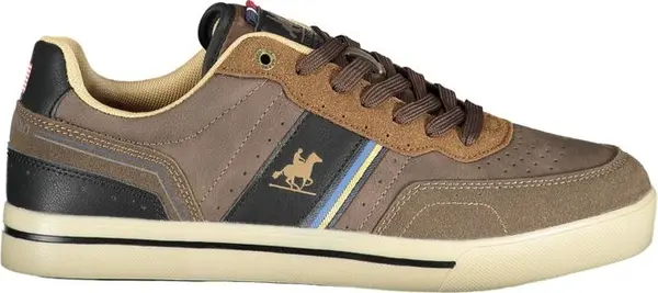Marrone Polyurethane Men Sneaker