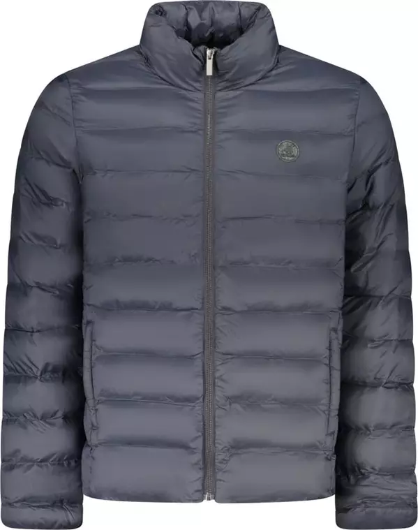 Blue Polyester Mens Jacket