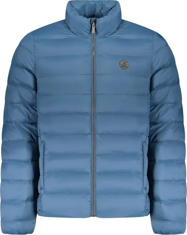 Blu Polyester Men's Jacket