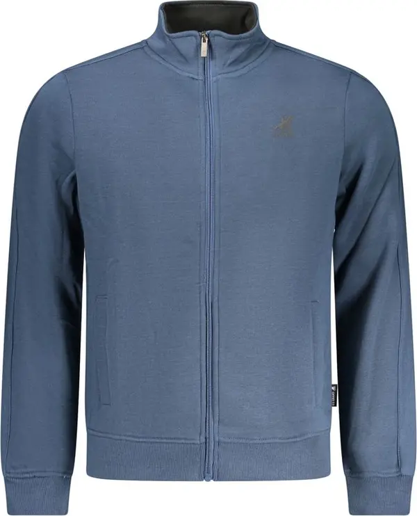 Blue Cotton Men's Sweatshirt