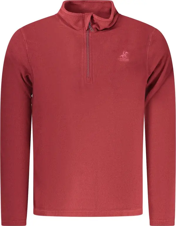 Red Polyester Men Sweatshirt